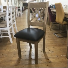 Cologne Dining Chair With Leather Seat